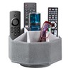 Arniche Leather Remote Control Holder,360 Degree Spinning TV Remote Caddy,9