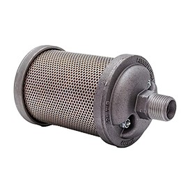 Industrial Service Solutions ALWITCO M05 Atomuffler Air Exhaust Muffler | 1/2 inches NPT Male, Single Chamber, 125 PSI | Replacement Part | General Purpose | for Compressed Air Equipment & Systems