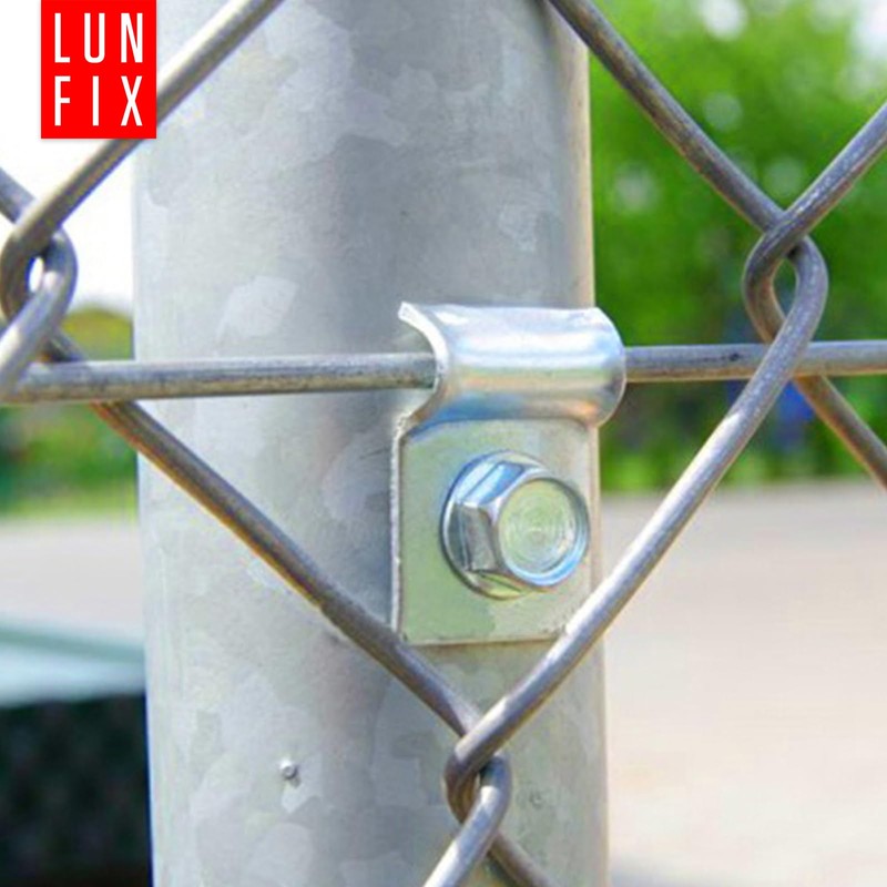 Mounting Clamp Rod Mat Fence Tension Wire Holder with Self-Tapping