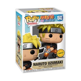 Collection Realm Funko Naruto Shippuden - Naruto Uzumaki with Shuriken Vinyl Figure #1843, Collectible Bundle with Compatible Pop Protector Case