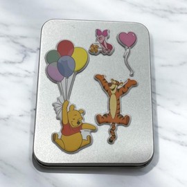 Square Divided 115x85 Tin Case for Hairpins and Candies Tin Case 15ea