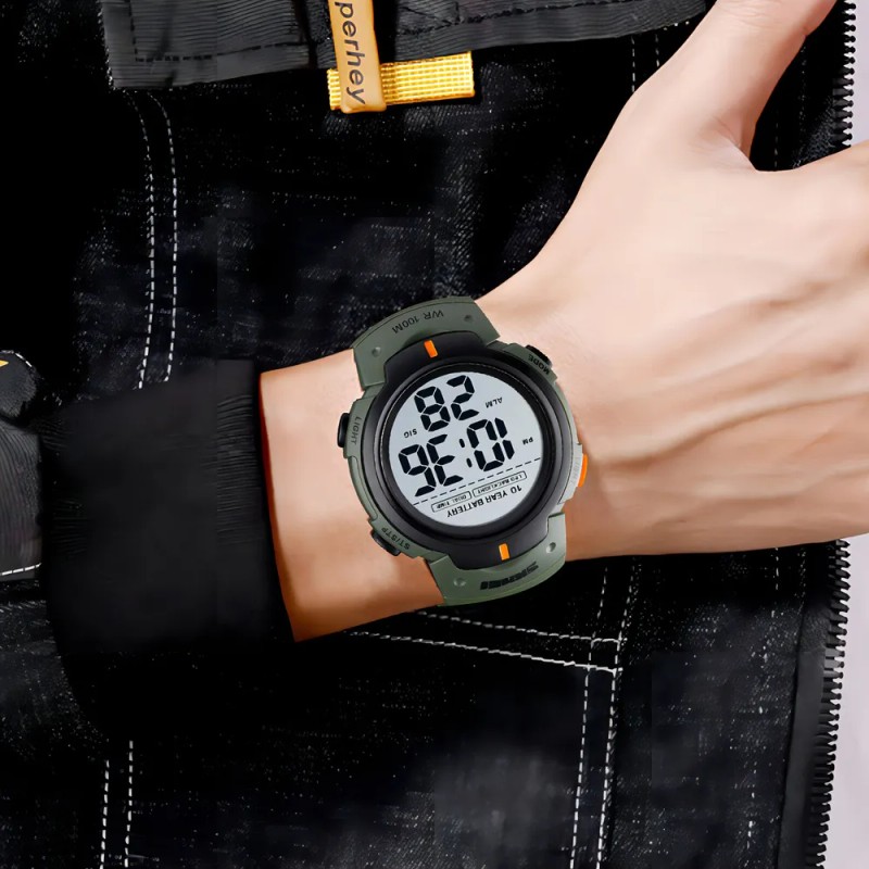 Reloj Pulsera Digita Skmei 1560 10atm Reloj De Buceo Nadar