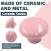 Biaungdo 10 Pack Ceramic Door Knobs, Retro Ceramic Dresser Knobs,