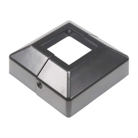 2 Piece Post Cover Plate for 2" Floor Flange - Flange Cover Black