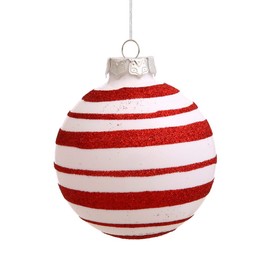 Vickerman 213360 - 3" Candy Cane Ball Christmas Tree Ornament (4 pack) (N100712)