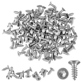 130 Pcs Torx Flat Head Self Tapping Screws, M4x12mm Countersunk Head Small Screws, 304 Stainless Steel Screws for DIY, Carpentry or Fastening Elements Such as Furniture, Technology (TX20)