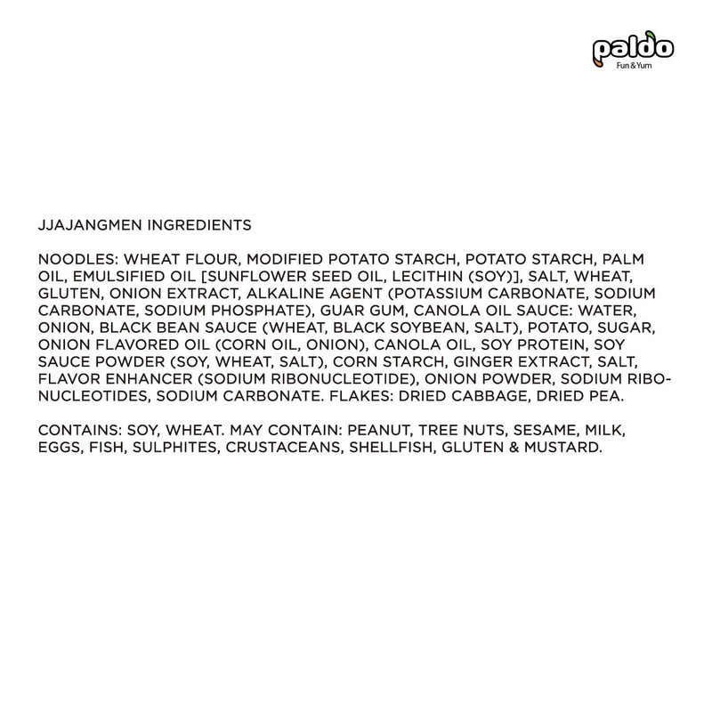 Paldo Fun & Yum Jjajangmen Instant Noodles, Pack of 4,