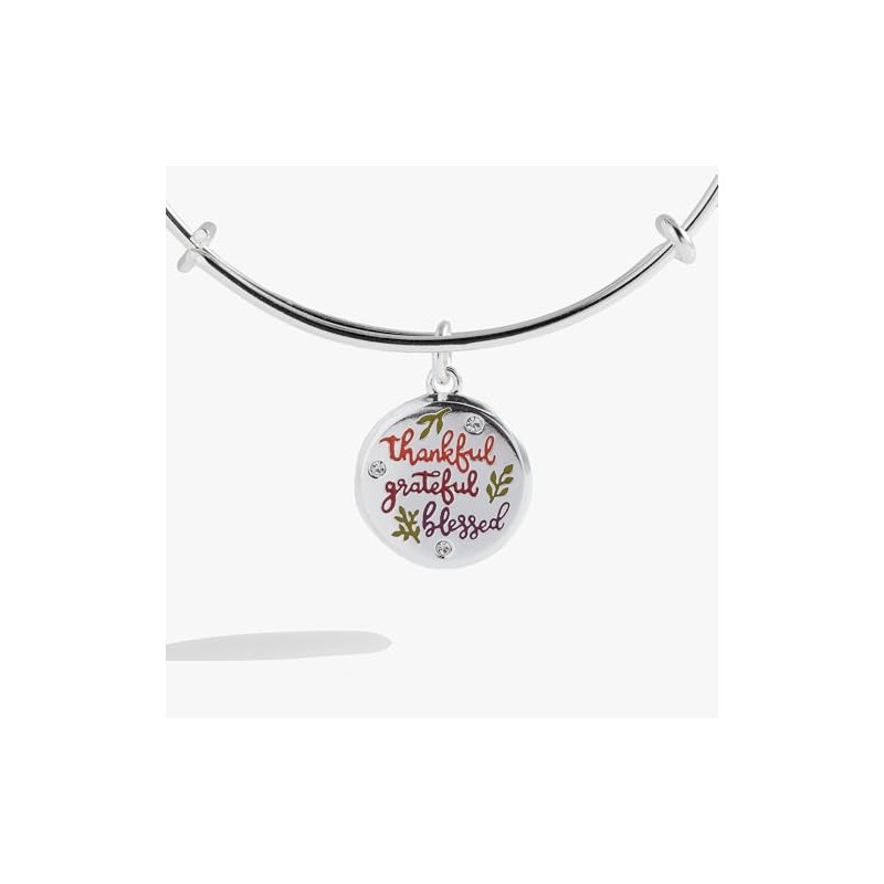 Alex and Ani Thankful Mantra Charm Bangle