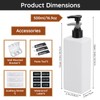 Segbeauty Shampoo Bottles for Filling, 500 ml, Pack of 3