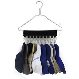 LAMINET Hanger Hat Rack Organizer Hats, Purses, and other items for up to 10 items Easy Assembly Fits any Standard Hanger