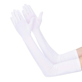 Ladies Wedding Gloves Opera Gloves Elegant Bridal Glove Evening Gloves Long Gloves Cycling Gloves Sun UV Protection Driving Gloves Elbow Gloves Fancy Dress Gloves Cotton Prom Gloves for Women