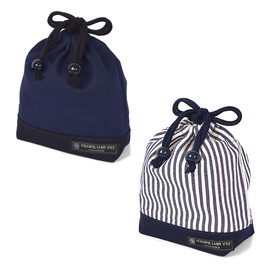 COLORFUL CANDY STYLE NU903300 Drawstring Bag, Set of 2 Different Patterns, Cup Bag, Small Accessories, Tool Bag, For Kids, Cool, Stylish, Navy Set, Boys