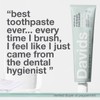 Davids Davids Natural Toothpaste, Whitening, Antiplaque, Fluoride-Free, SLS-Free, Xylitol, Peppermint