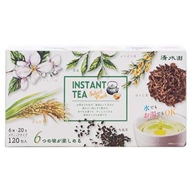 Shimizuen Instant Tea Select Pack (6 Types x 30 Bags), 120 Bags, Powder