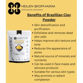 Heilen Biopharm Brazilian Yellow Clay Powder For Skin Improvement- 200 g Pack of 1