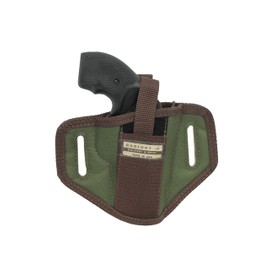 Barsony New Woodland Green 6 Position Ambidextrous Pancake Holster for Ruger LCRX 3"