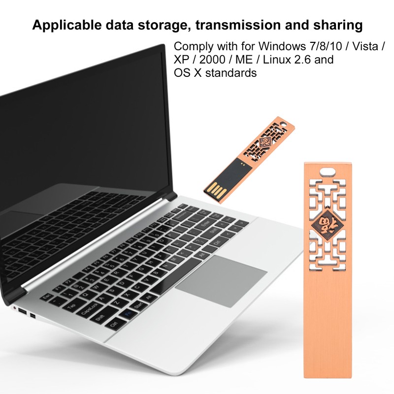 USB Flash Disk Portable Waterproof Metal 2.0 Drive Storage Memory