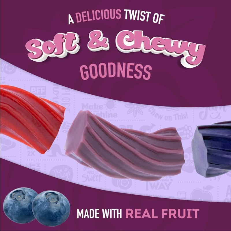 Wiley Wallaby Licorice 10 Ounce Variety Pack - Blueberry Pomegranate,