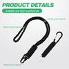 4 PCS Heavy Duty Paracord Lanyard,Paracord Keychain Lanyard,Strong Load-Bearing Capacity,Easy