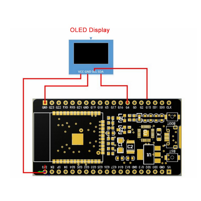 ESP32 Development Board Wireless WiFi+Bluetooth Dual Core Module for IOT