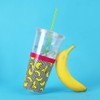 Mustard M12042 plátano - Taza de paja de doble pared,