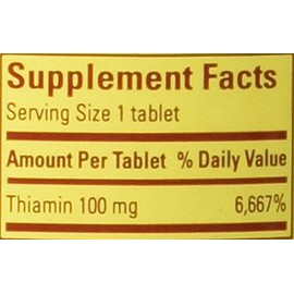 Nature Made Nature Made Vitamin B-1 100 mg, 100 Tablets (Pack of 3)