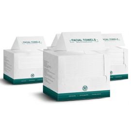 Disposable Face Towels- 200 Count Extra Thick Soft Clean Facial Towels, 10"×12",Super Absorbent,Biodegradable Dry Wipes,Cruelty-Free Facial Washcloth for Sensitive Skin,Travel,Makeup Remover