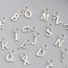 Sterling Silver A-Z Letter Alphabet Initial DIY Charm Pendant 10