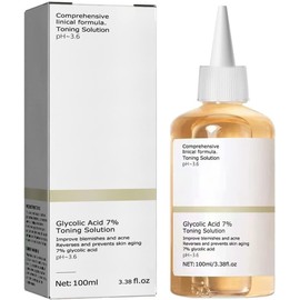 LUHI Ácido Glicólico 7% Solución 240ML, Exfolia, Ácido Glicólico 7% Tonifica,glycolic acid, Exfolia y Rejuvenece tu Piel, Rejuvenece la Piel, Reduce las Manchas, Suero Revitalizante Tonificante.