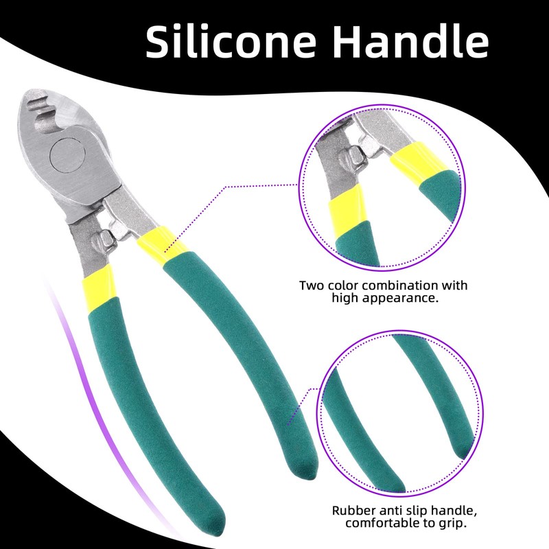Swpeet 1PCS Heavy Duty Stainless Steel 10 Inch Cable Cutters,