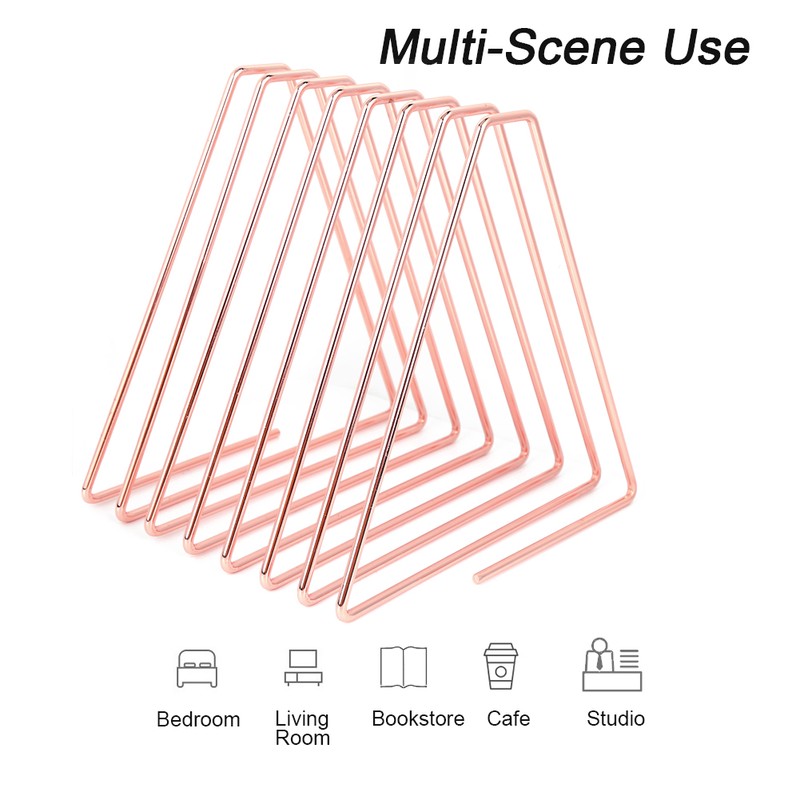 Innovative Desktop Flexible Folding Metal Bookend Book Stand Holder Organizer