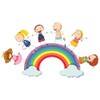2 x Stickers Flag Children's Rainbow 8 x 5 cm