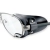 Side protection made of leather in black
