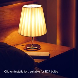 QANYEGN 6Pcs Droplight Lamp Lampshade, Modern Minimalist White Lampshade, Fabric Chandelier Lamp Shade for Clip Bubble Type Floor Lamp