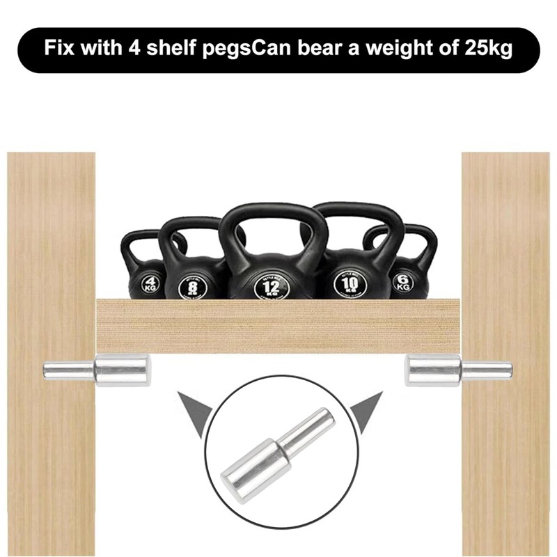 36pcs Sliver Cabinet Board Support Pegs, 3mm Metal Shelf Pins,Furniture