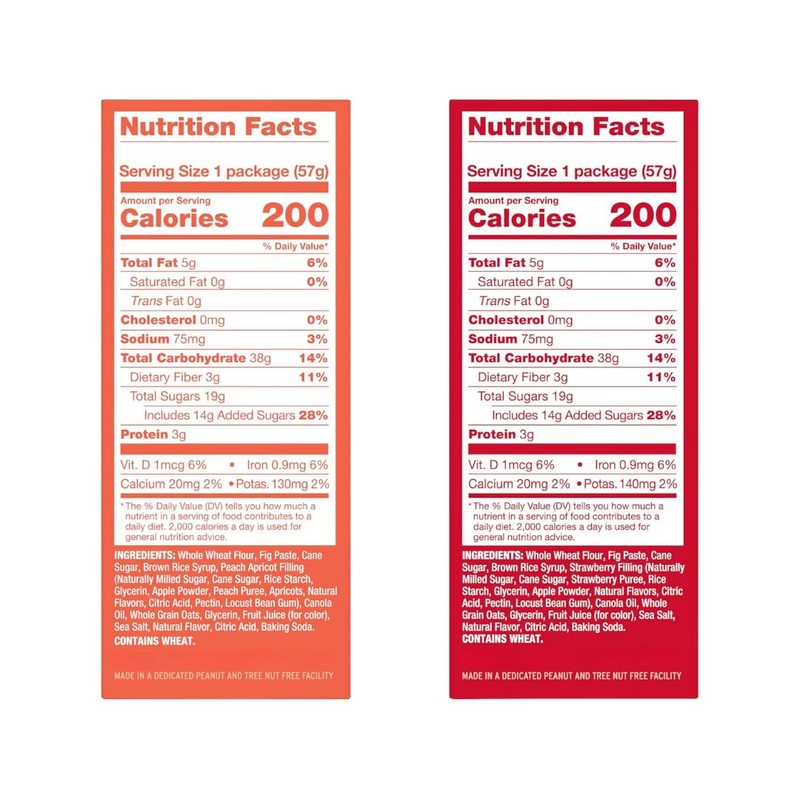 Whole Wheat Fig Bars 6 Flavor Variety Pack, Healthy Breakfast