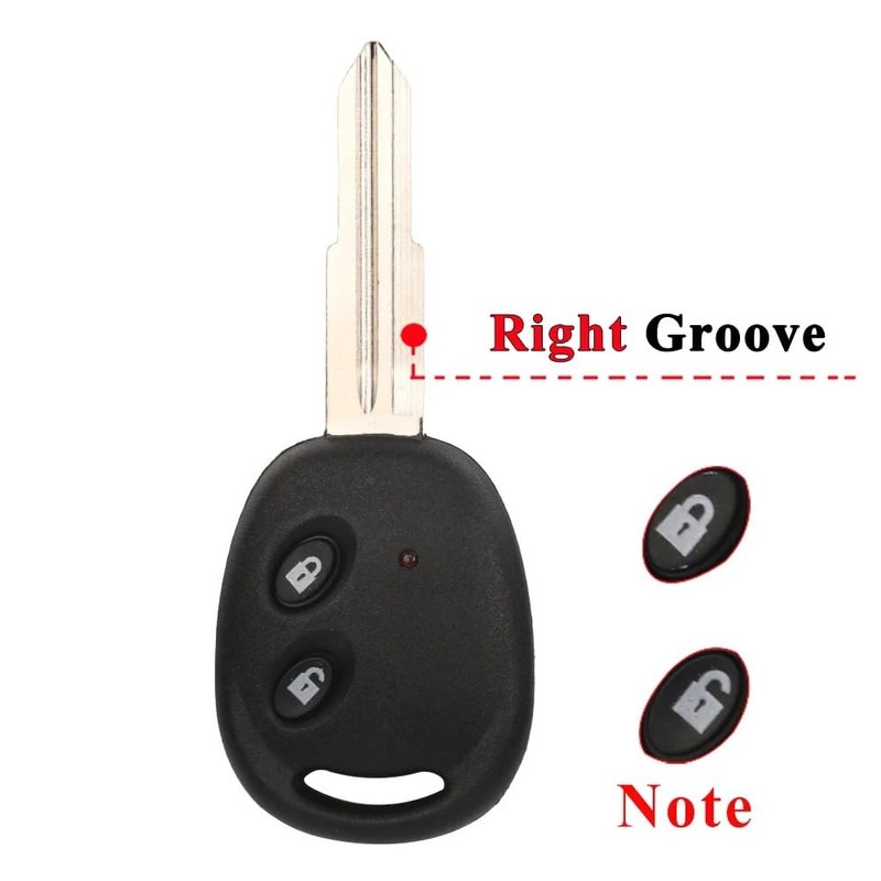 Chiave Guscio auto 2 Tasti Per Spark Beat Sail Aveo