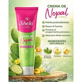 Crema Nopal Hidratante Facial Shelo Nabel 100ml