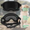 Middle Dog Goggles UV Protection, Dog Sunglasses Transparent Lens, Windproof