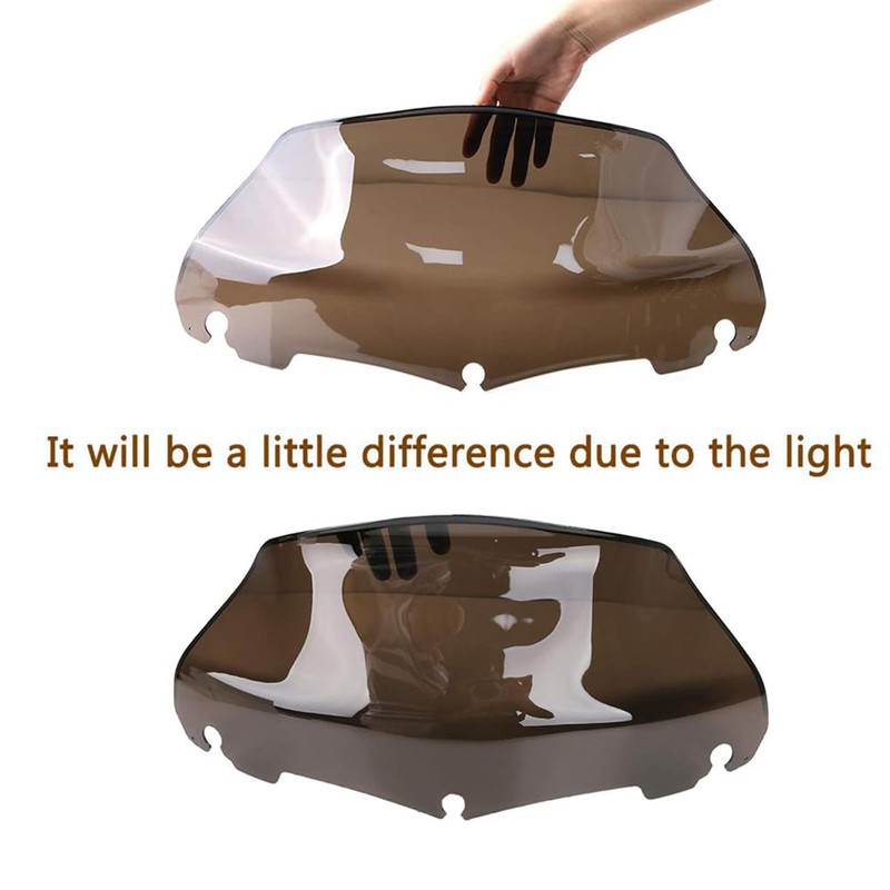 9" Wave Windshield Windscreen For Harley Touring Street Glide Electra