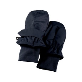 Sterntaler Mittens made of functional material with thumb, unisex, baby and children's gloves, lined with warm cotton fleece, navy
