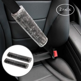 amooca coche seguridad cinturón de seguridad hombro cómodo almohadillas para orejas fundas cojín para Mitsubishi con el logotipo