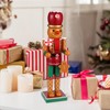 CLISPEED Christmas Wooden Nutcracker Doll Decor: Gingerbread Man Adorn Nutcracker