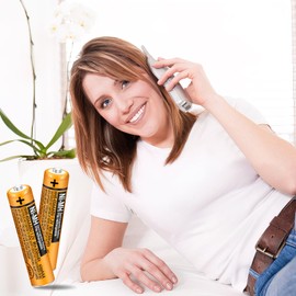 Triangle Power 6 Pack HHR-65AAABU NI-MH Rechargeable Batteries 1.2V 630mAh AAA Battery for Panasonic Cordless Telephone Batteries