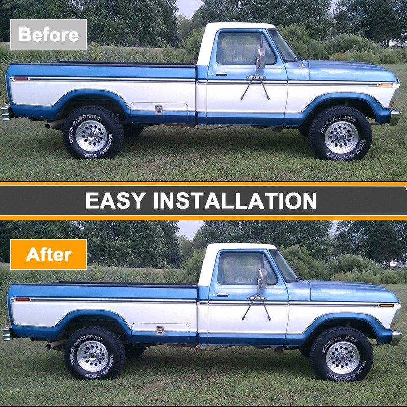 Aexploer LED Side Marker Lights Compatible with F100/150/250/350 1973-1979,for Econoline