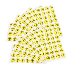 ARTIBETTER 3 Sets of Signage Label for Switch Panel Stickers for Panel Labels Warning Sticker with Floor Symbols Grounding Warning Sign Machine Safety Sticker Paper