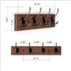 BAMEOS Wall Hooks with Shelf Entryway Wall Hanging Shelf Wood
