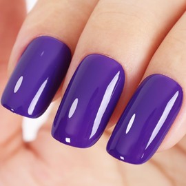 TUTUYU Charming Purple Gel Nail Polish, 0.51 Fl Oz UV/LED Soak Off Deep Violet Gel Polish for Manicure Salon or DIY Nail Art at Home - GP0110