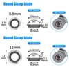 24Pcs Carbide Lathe Chisels Set - 4 Shapes (11mm Square,