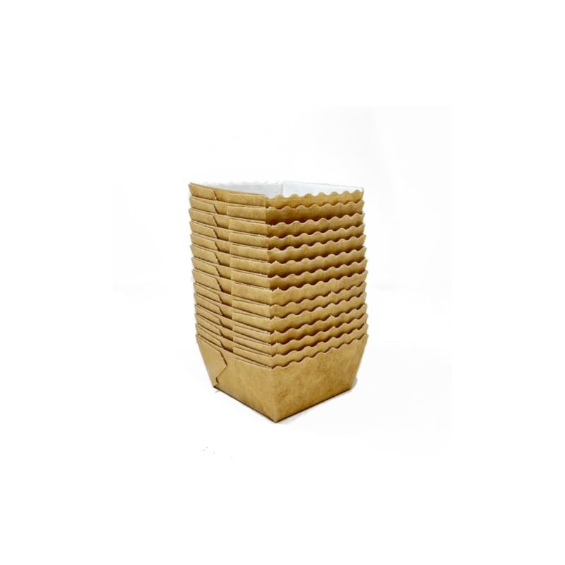 Bakery Direct Square Mini Loaf Card Disposable Baking Moulds/Cases (200)